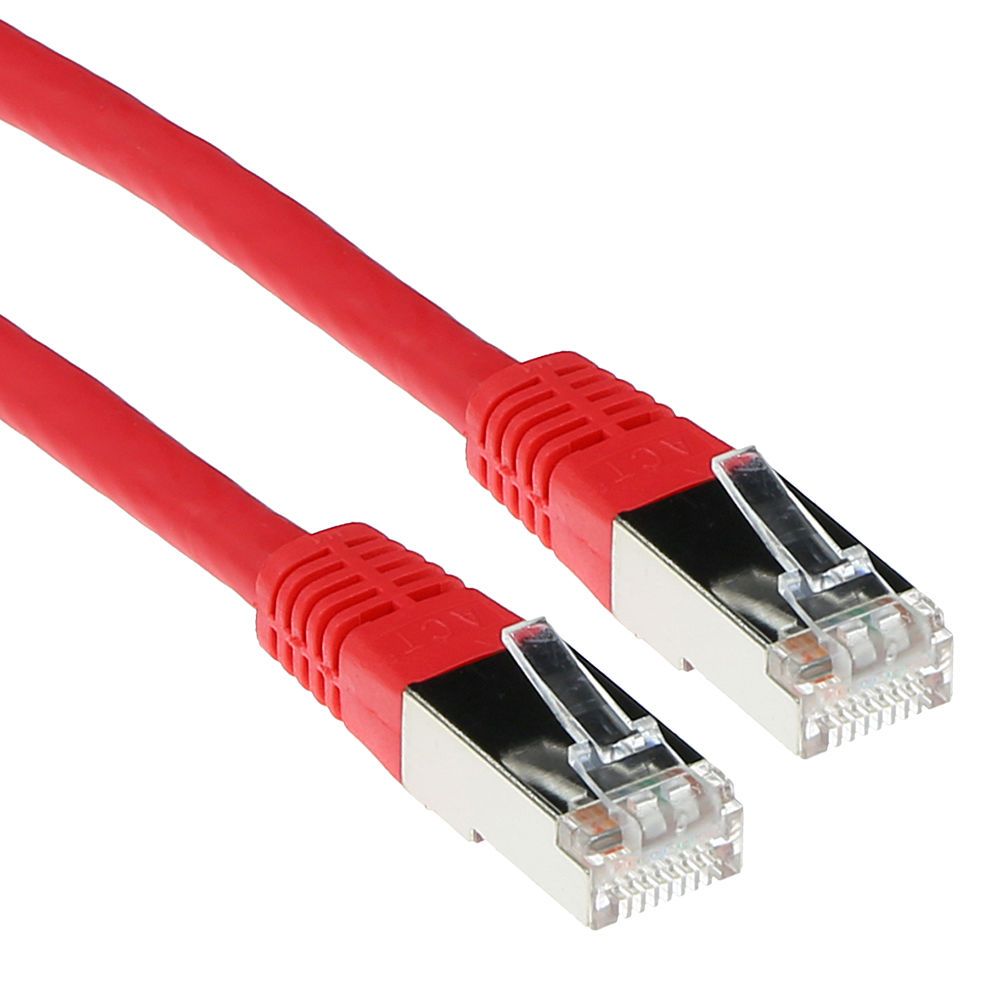 ACT CAT5e F-UTP Patch Cable 3m Red