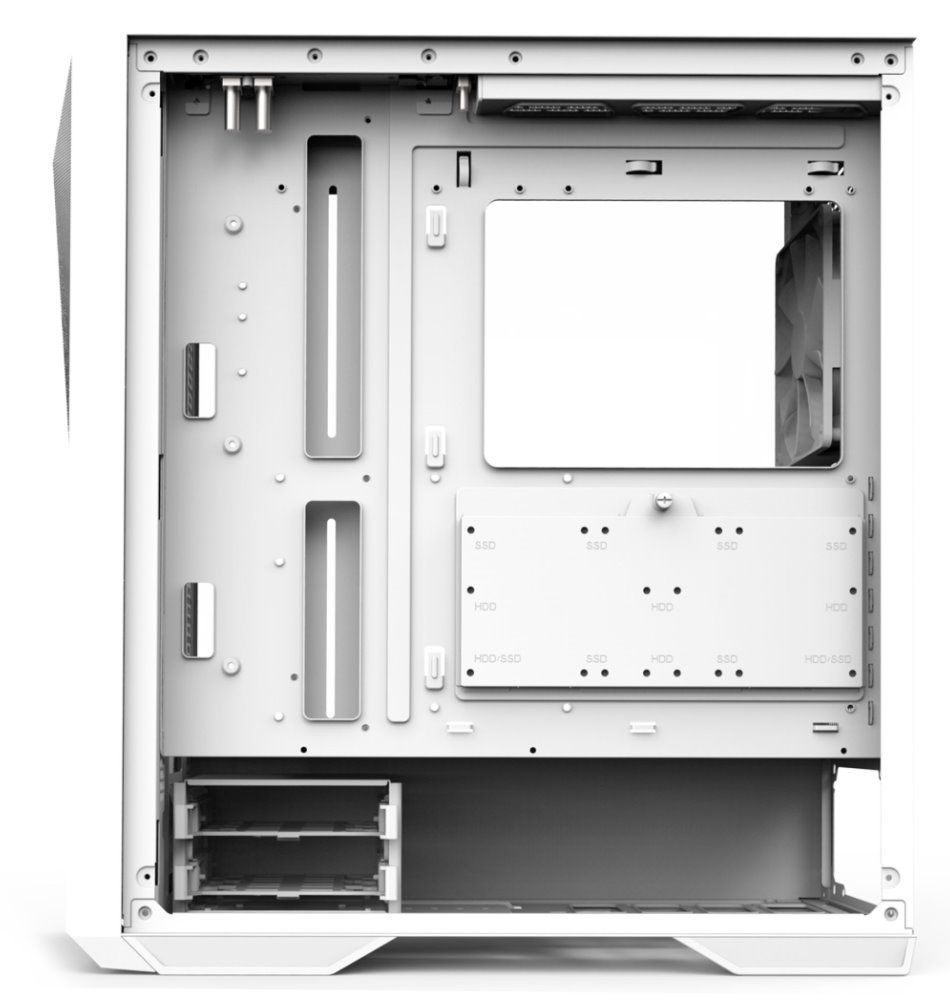 Zalman Z9 Iceberg MS Tempered Glass White