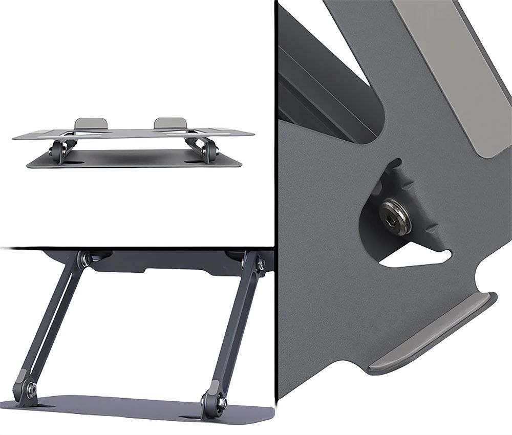 Media-Tech MT2661 Állítható ergonomikus laptopállvány Black