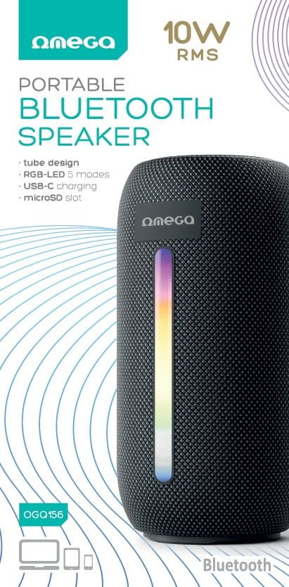 Platinet Omega OGQ156 RGB Bluetooth Speaker Black