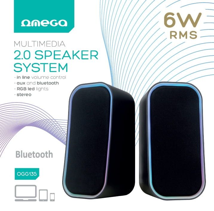 Platinet Omega OGG135 RGB Bluetooth Speaker Black