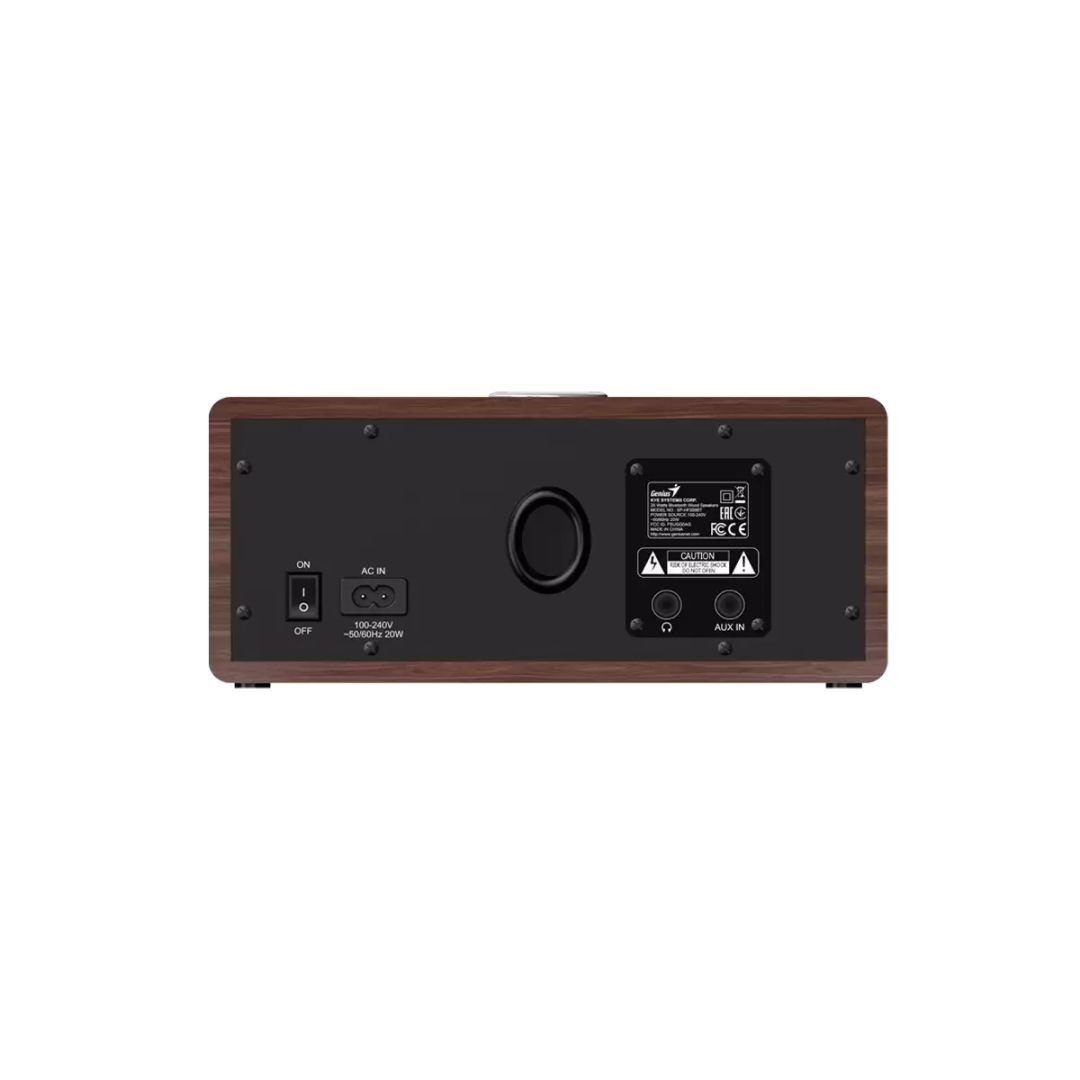 Genius SP-HF505BT Bluetooth Speaker Dark Brown Wood