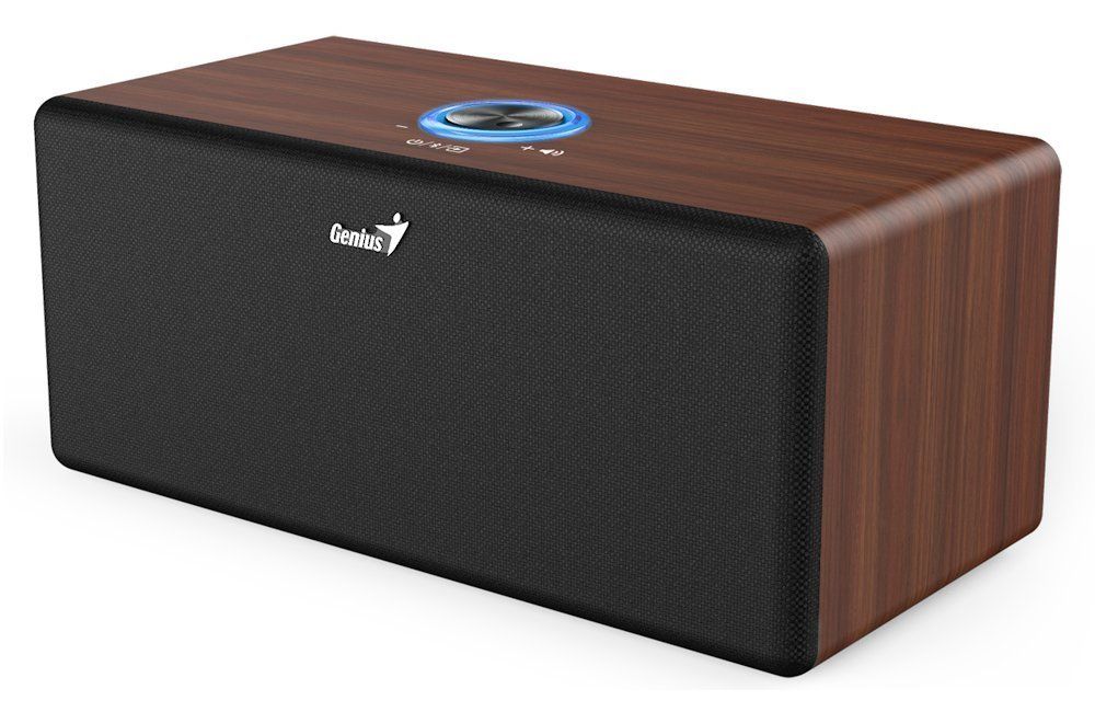 Genius SP-HF505BT Bluetooth Speaker Dark Brown Wood