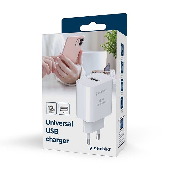 Gembird Universal USB Charger Black