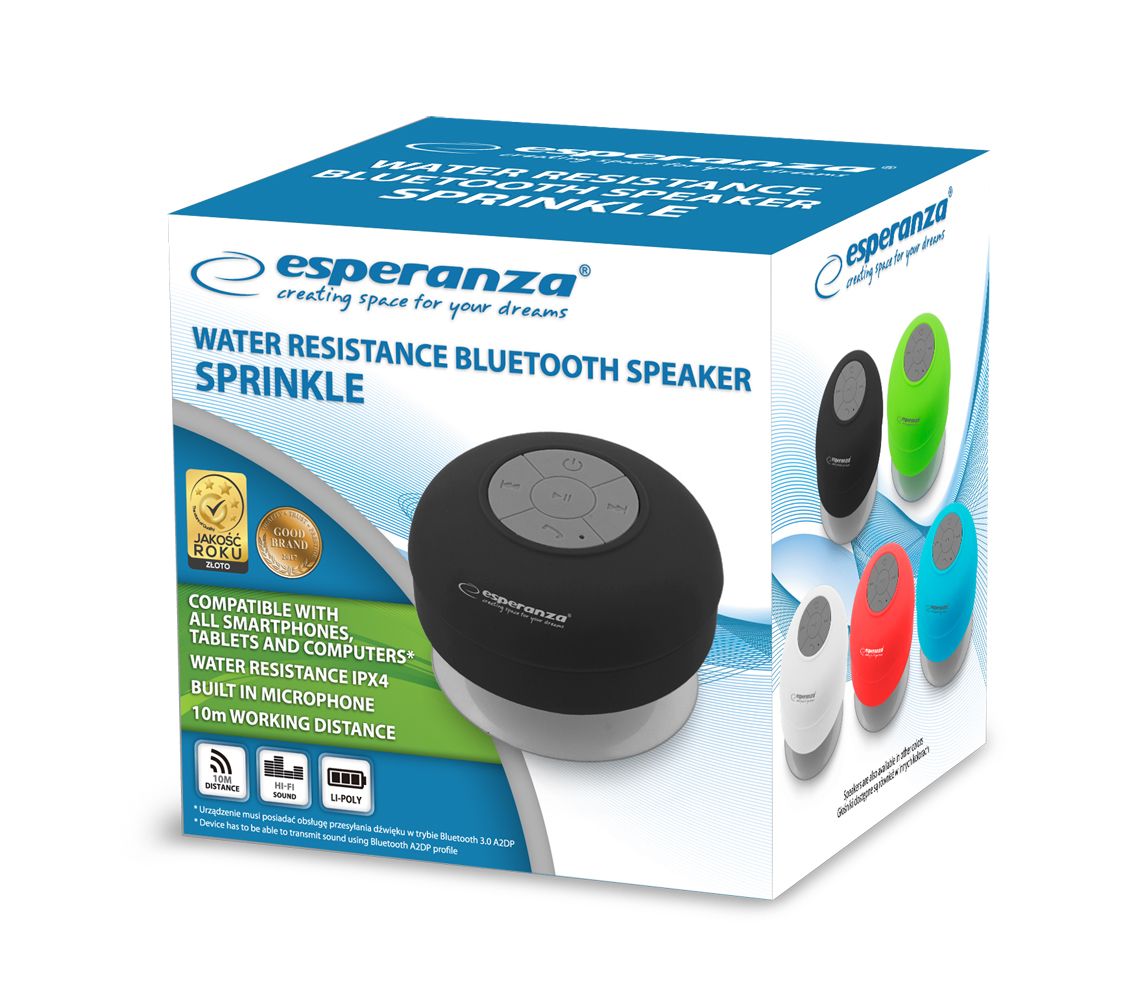 Esperanza EP124K Sprinkle Bluetooth Speakers Black
