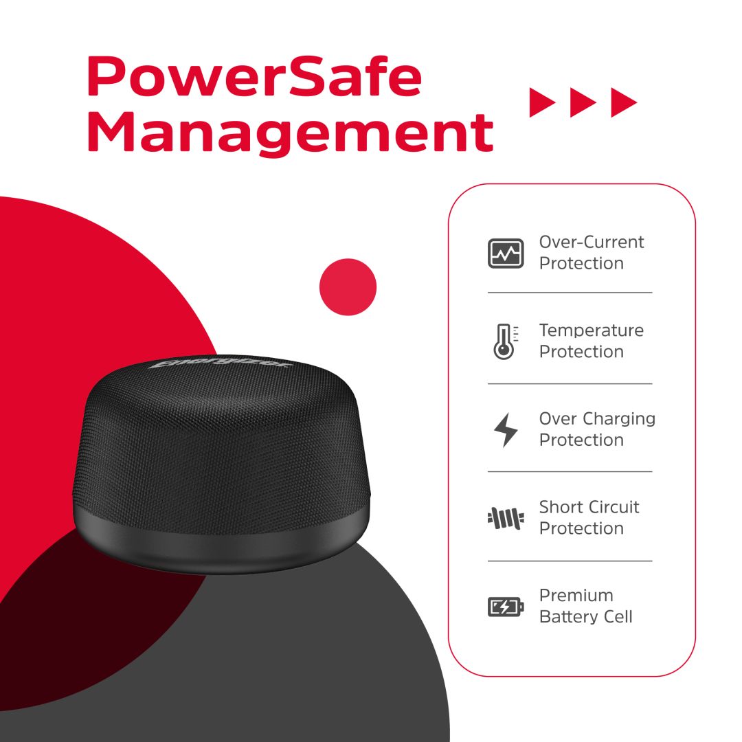 Energizer BTS055 Bluetooth Speaker with PowerBank Black