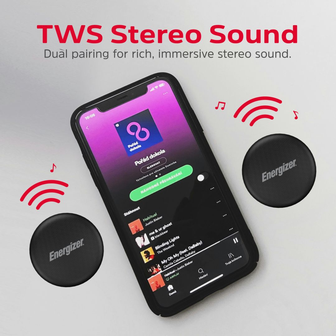 Energizer BTS055 Bluetooth Speaker with PowerBank Black