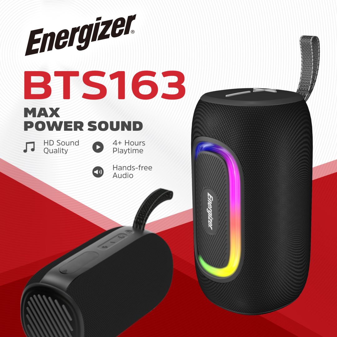 Energizer BTS163 Bluetooth Speaker with PowerBank Black