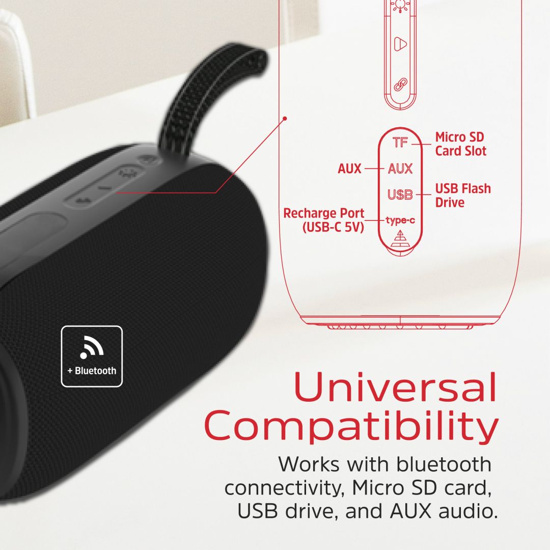 Energizer BTS163 Bluetooth Speaker with PowerBank Black