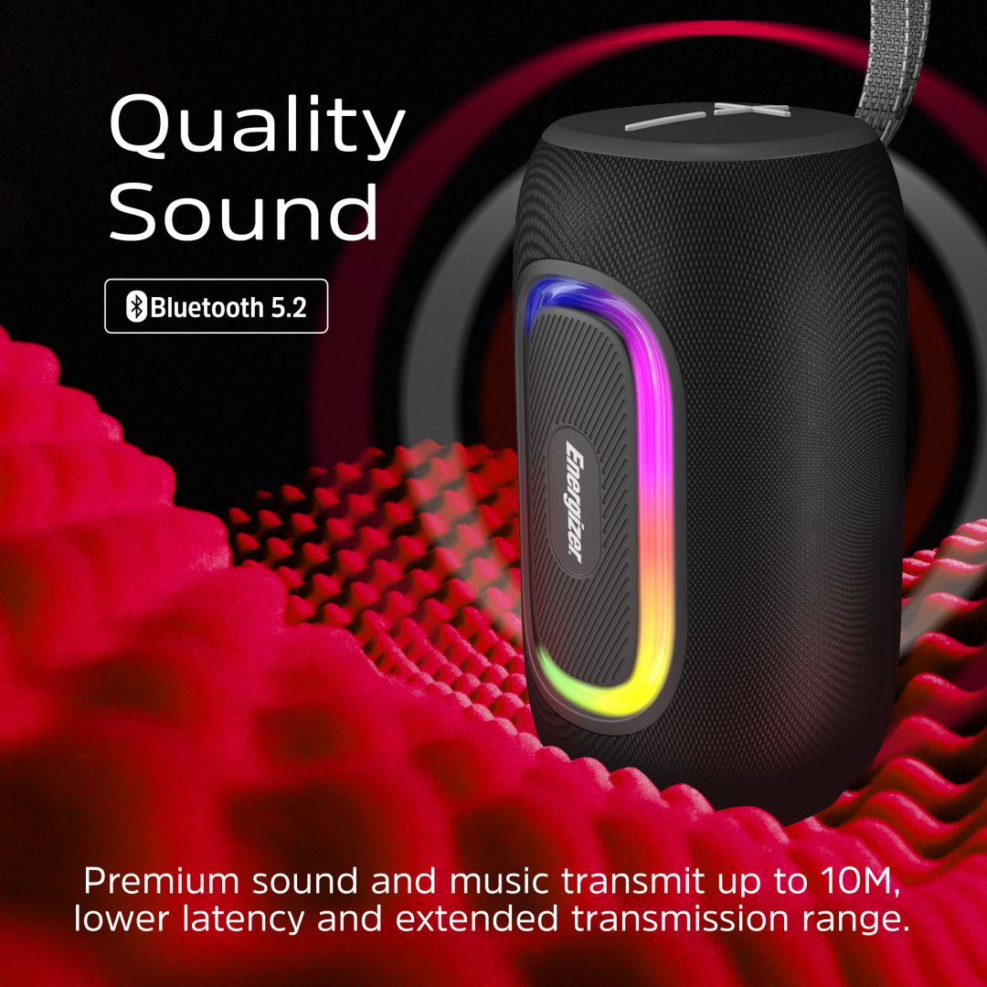 Energizer BTS163 Bluetooth Speaker with PowerBank Black