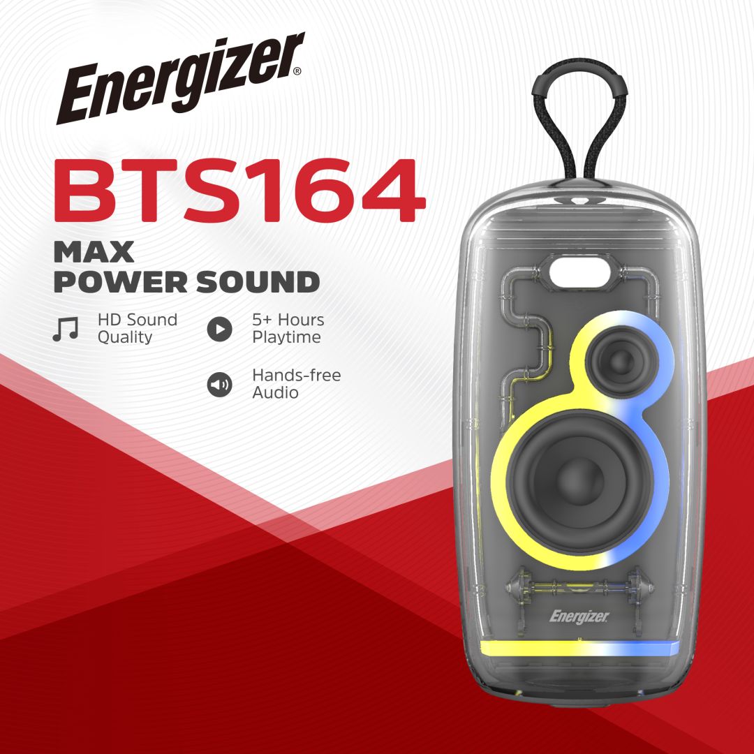 Energizer BTS164 Bluetooth Speaker with PowerBank Black