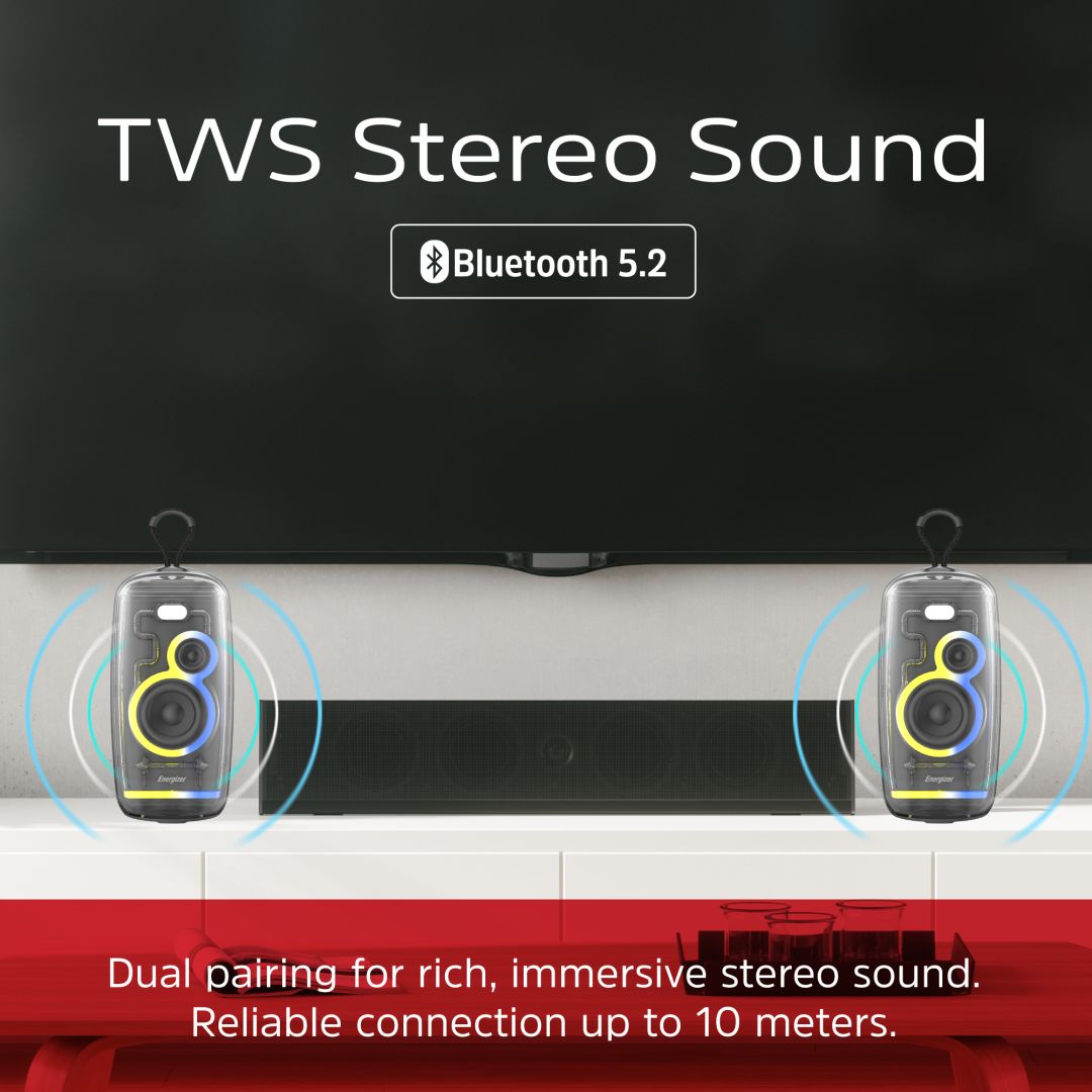 Energizer BTS164 Bluetooth Speaker with PowerBank Black