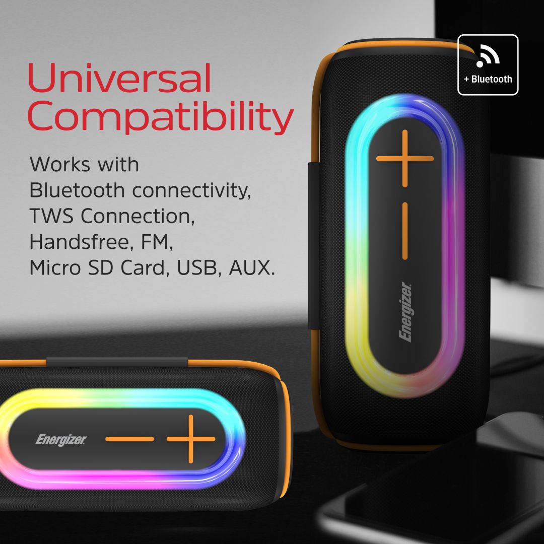 Energizer BTS206 Bluetooth Speaker with PowerBank Black