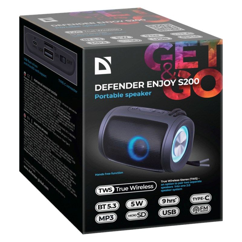 Defender Enjoy S200 Bletooth Speaker Black