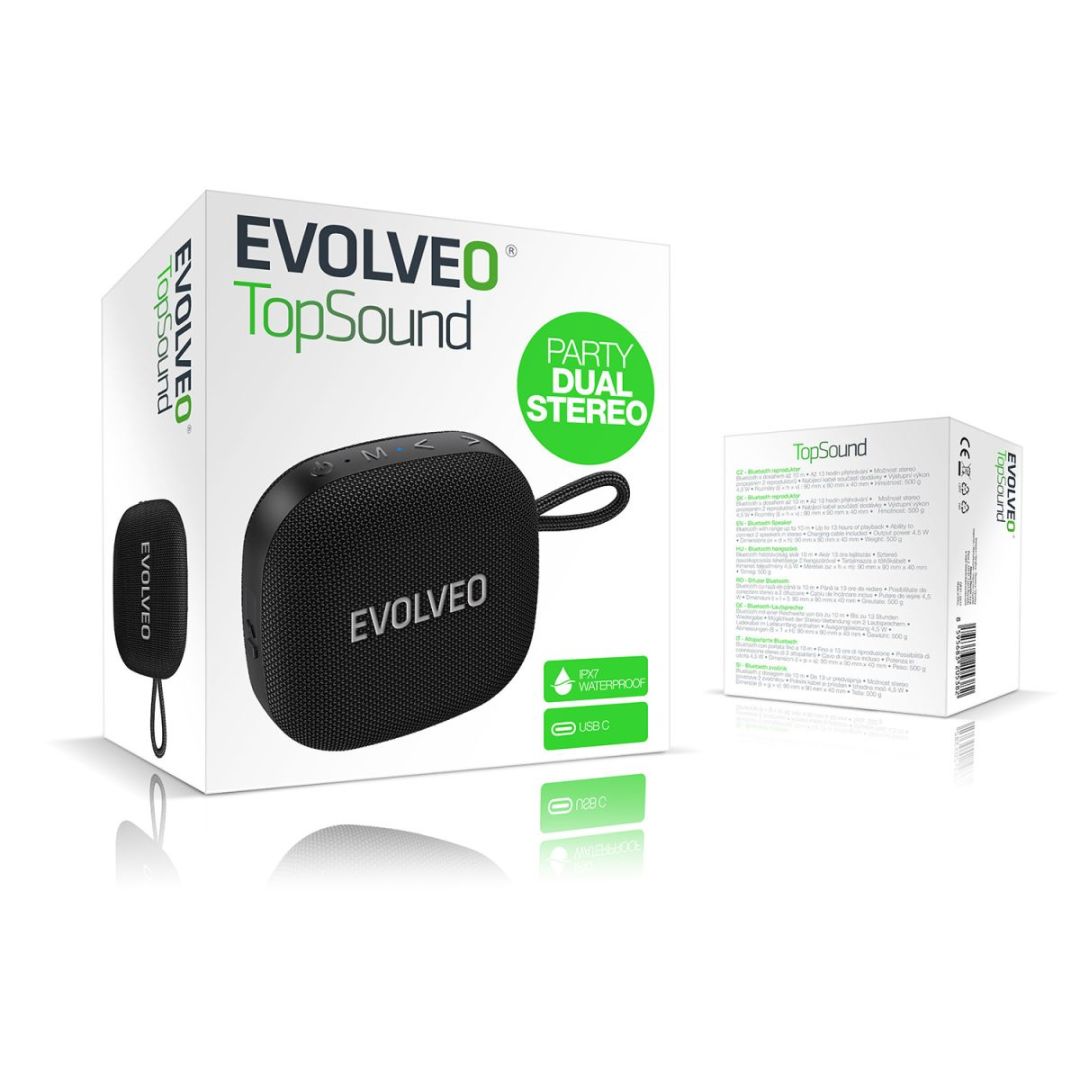 Evolveo TopSound Bluetooth Speaker Black