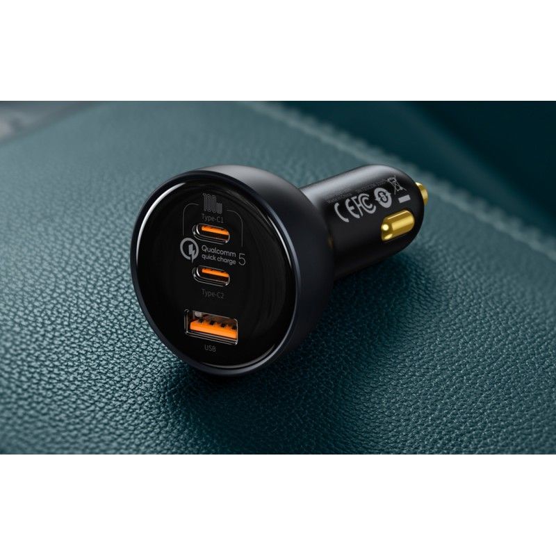 Baseus Qualcomm Car Charger Black