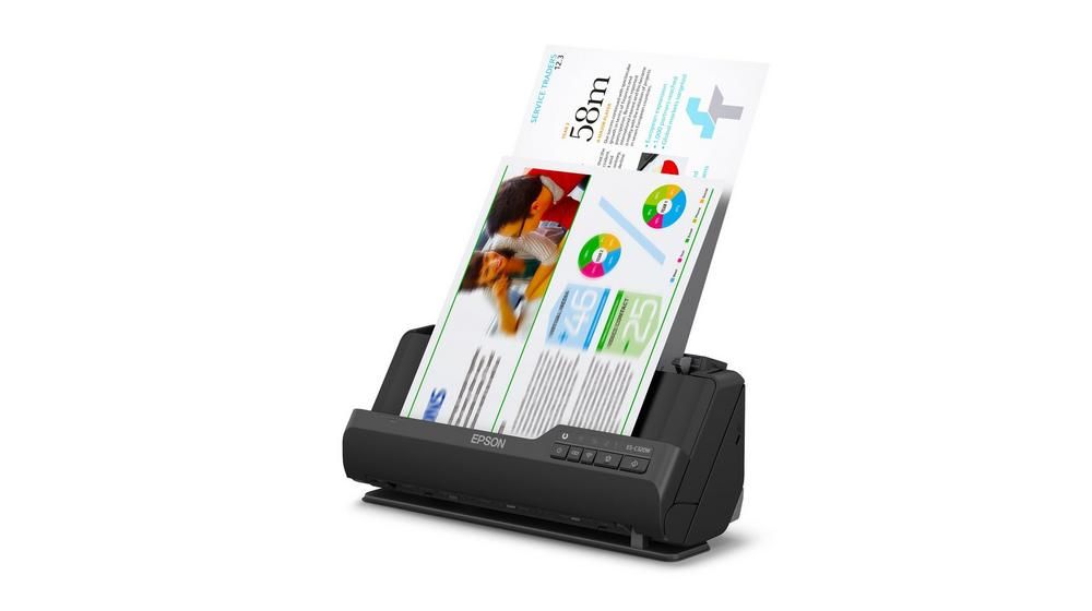 Epson WorkForce ES-C320W Lapáthúzós Szkenner Black
