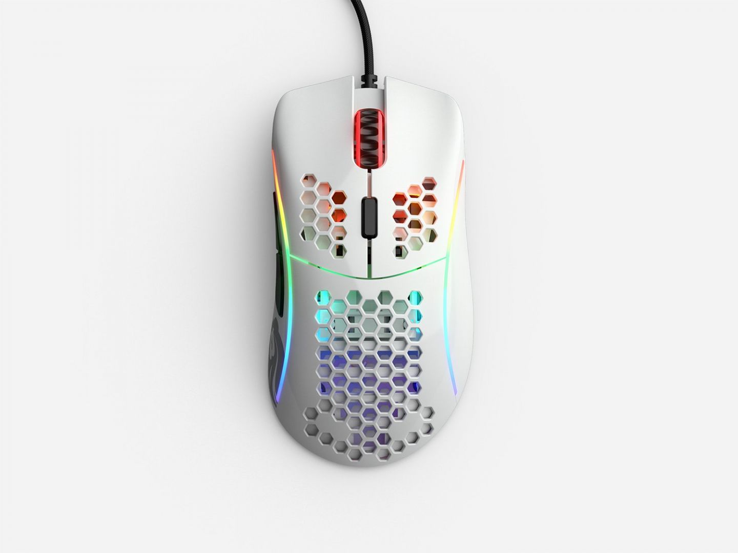 Glorious Model D Gaming Race RGB Glossy White