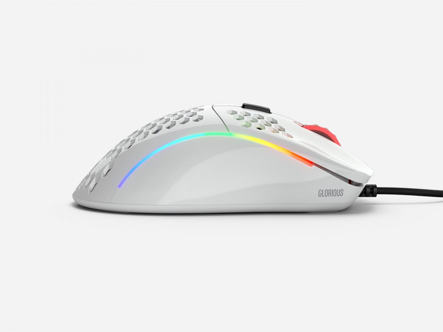 Glorious Model D Gaming Race RGB Glossy White