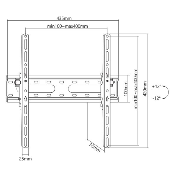 SBOX PLB-2544T-2 Wall Mount 32