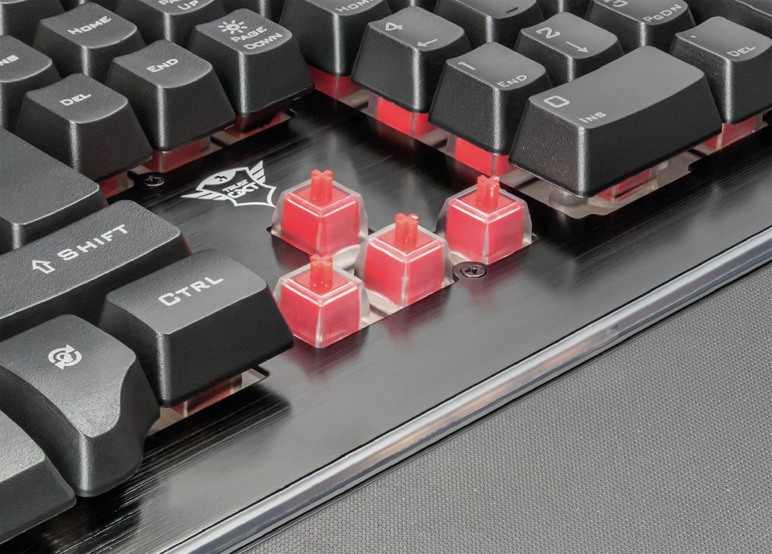 Trust GXT 860 Thura Semi-mechanical Keyboard Black UK