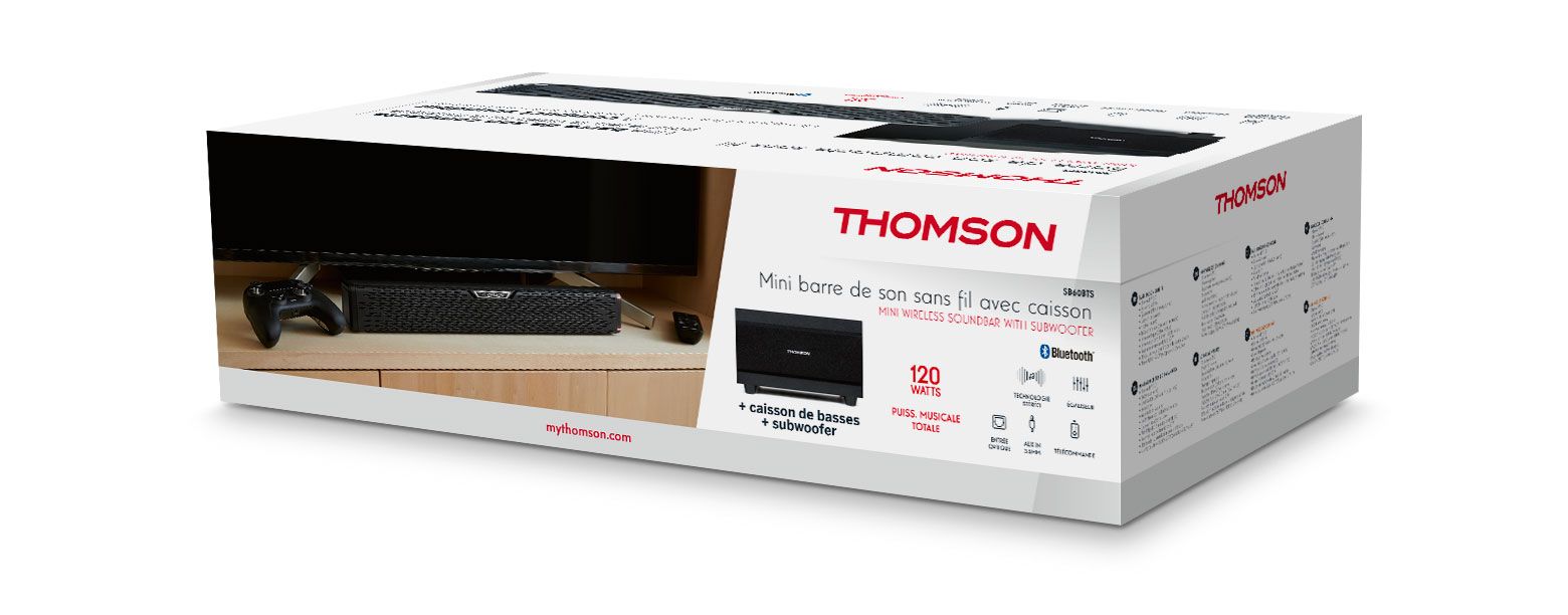 Thomson SB60BTS Bluetooth Soundbar Black