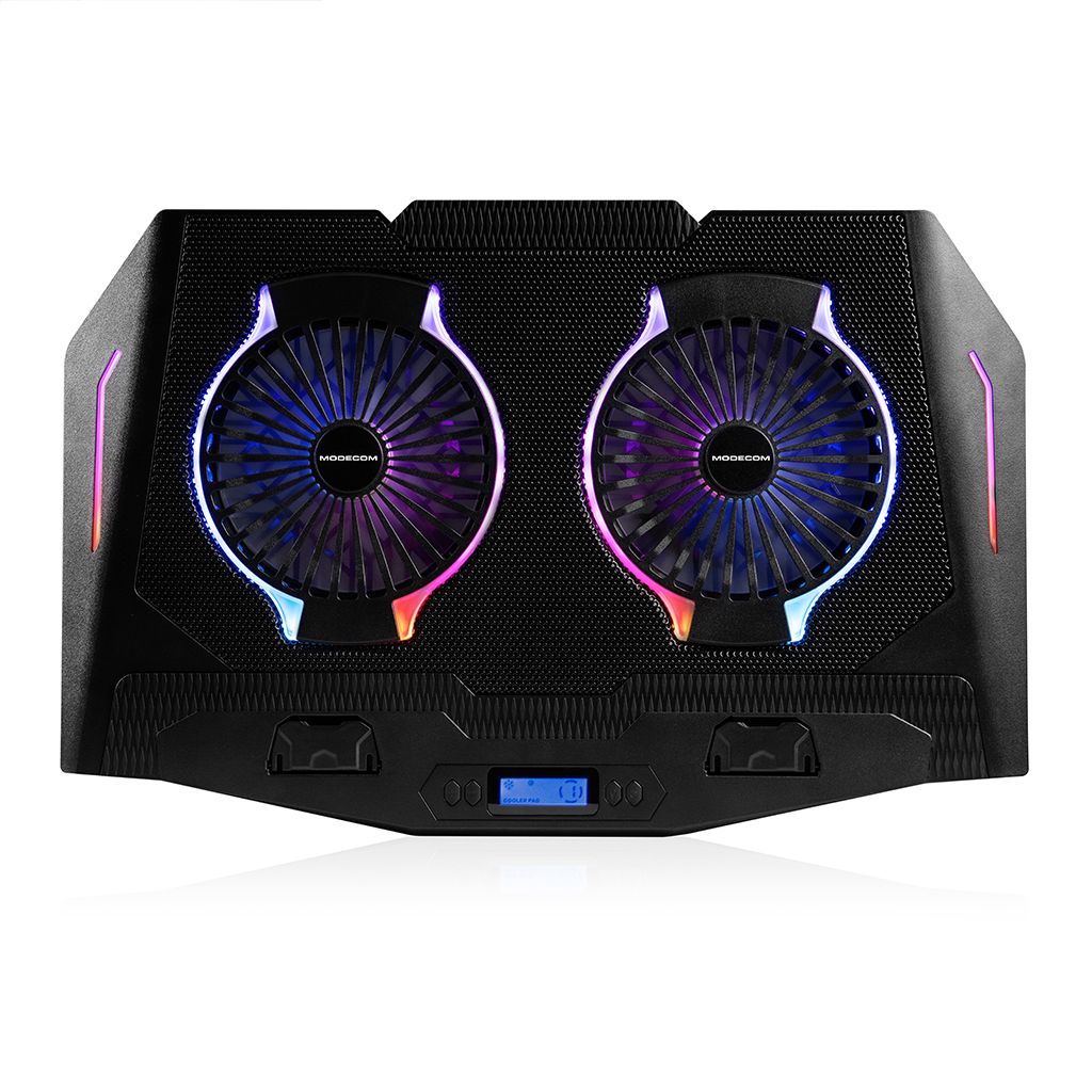 Modecom CF21 RGB Silent Notebook Hűtő Black