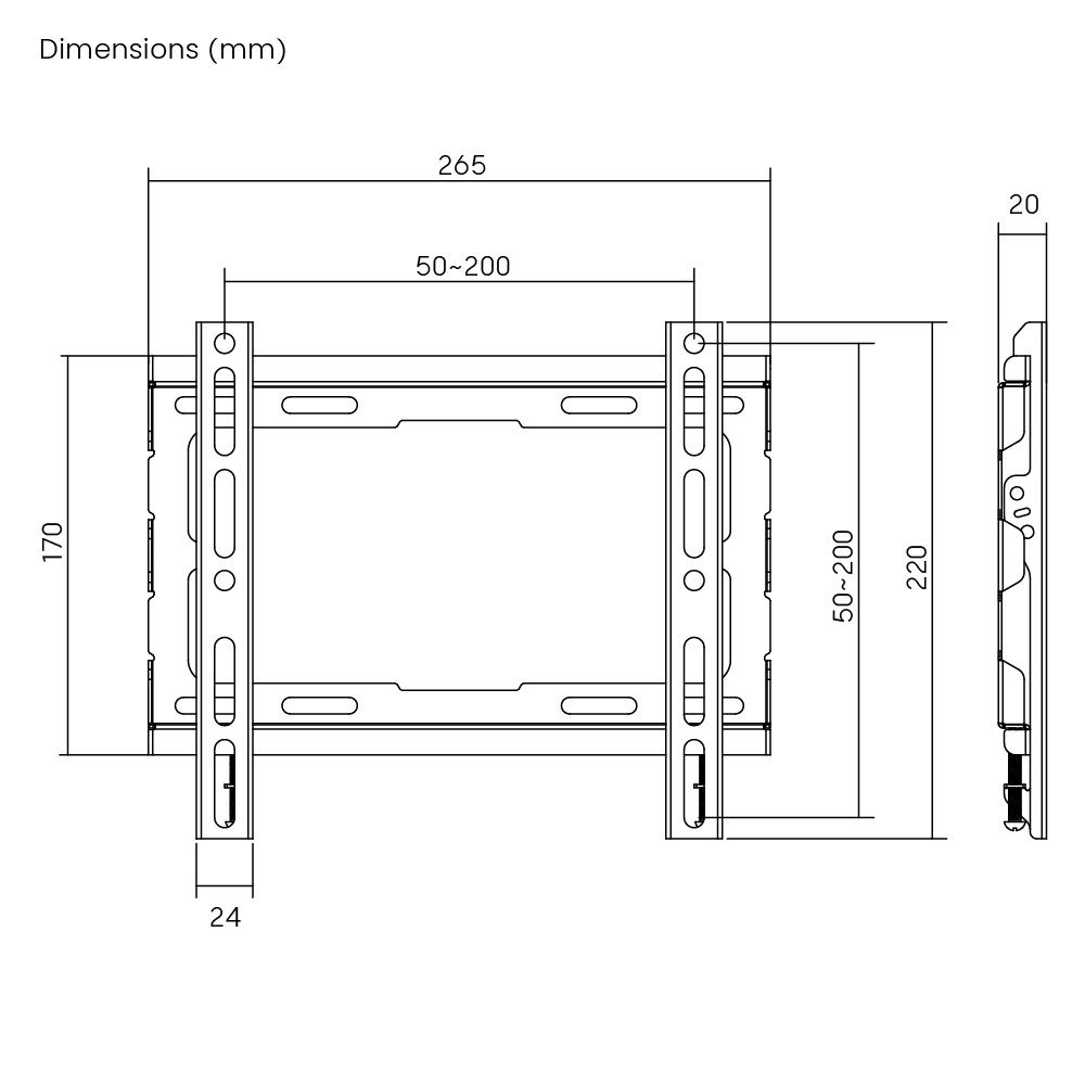 Stansson WM-2343 TV Wall mount 23