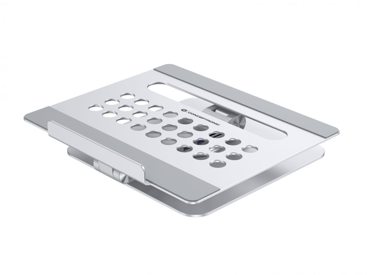 Conceptronic  DONN27G Laptop Stand with 7-in-1 USB 3.2 Gen 1 Docking Station