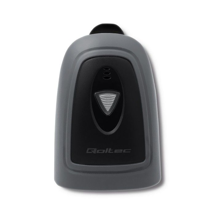 Qoltec Wired QR & Lézer vonalkódolvasó USB Black 