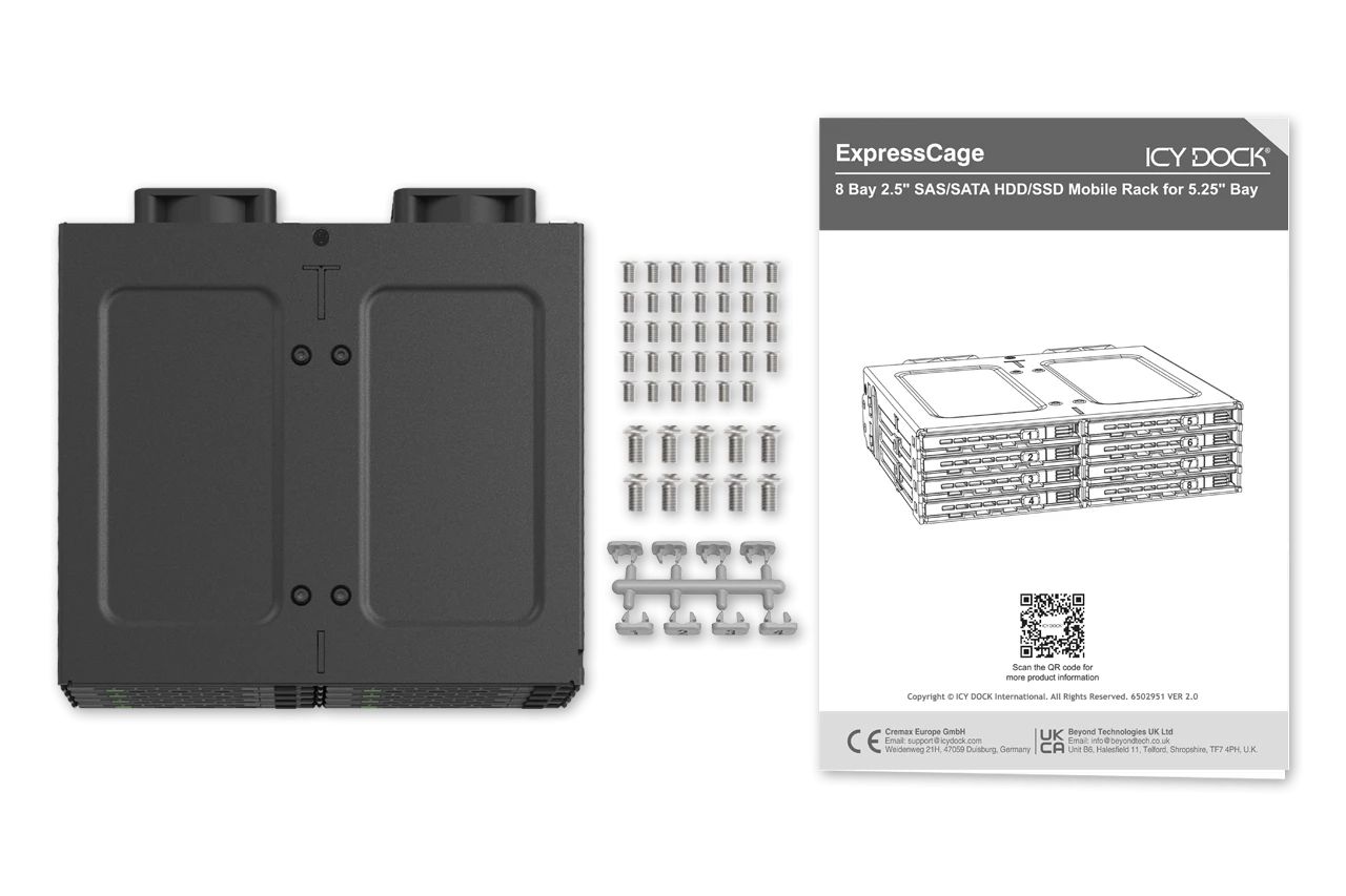 IcyDock ExpressCage MB038SP-B 8 Bay 2.5
