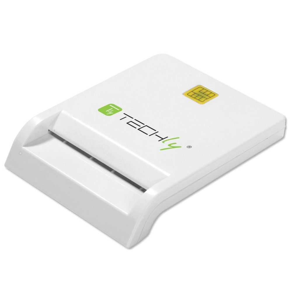 TECHLY  Compact Smart Card Reader/Writer White