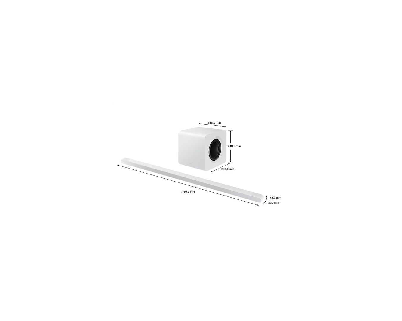 Samsung HW-S801D 3.1.2 Soundbar Speaker White