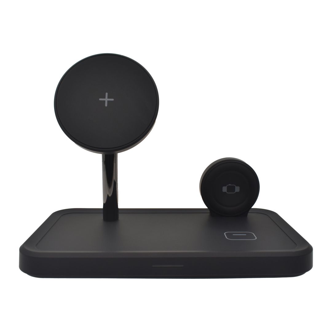 Dviced 3-in-1 Magnetic Wireless Charger 10W Fast Charge Black