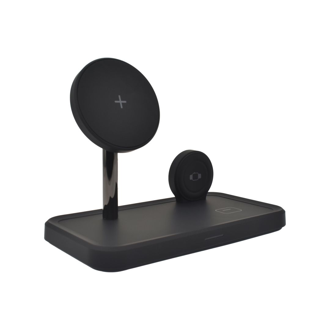 Dviced 3-in-1 Magnetic Wireless Charger 10W Fast Charge Black