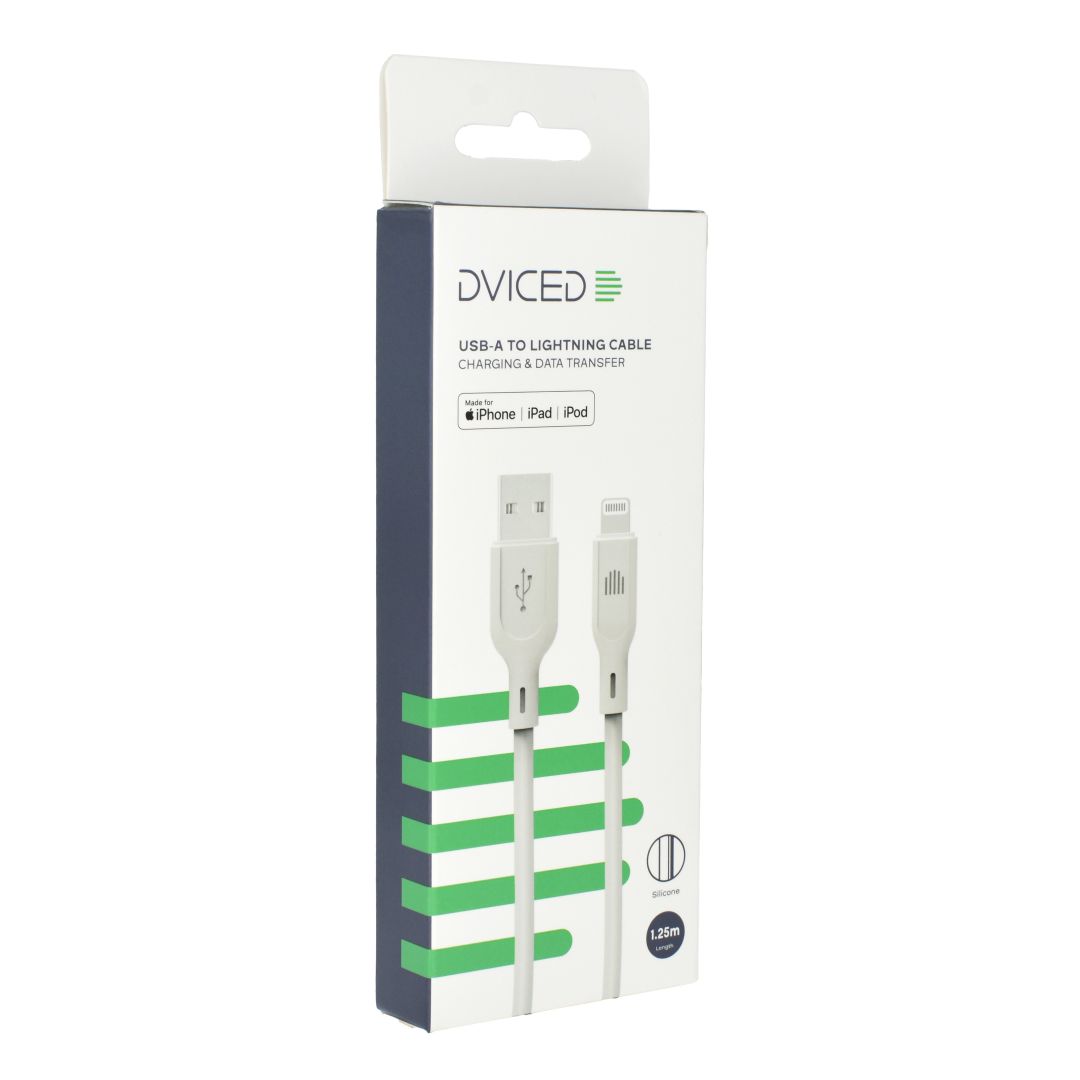 Dviced USB-A to Lightning cable 1,25m White