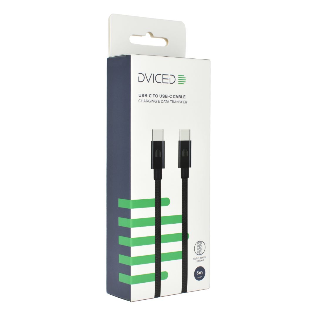 Dviced USB-C to USB-C Cable 3m Black