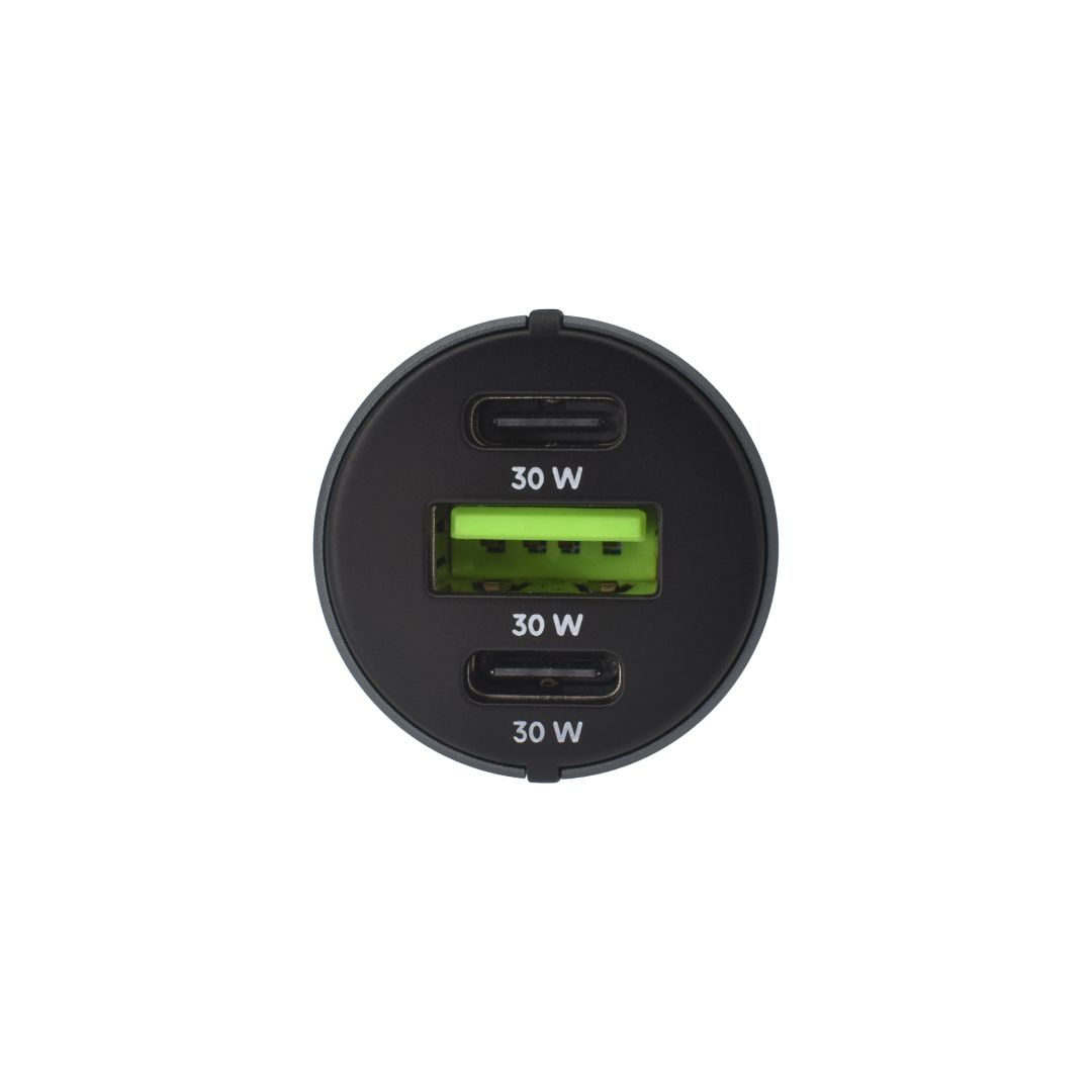 Dviced Car charger triple USB 60W Gray