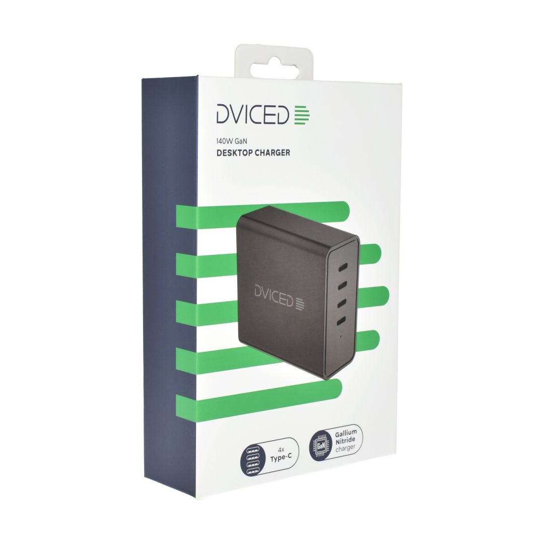 Dviced Desktop charger 140W GaN EU Black