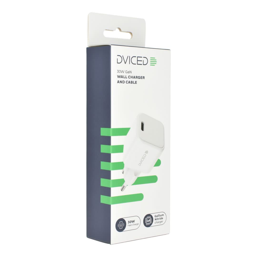 Dviced Wall Charger 30W and 1,25m cable GaN EU White