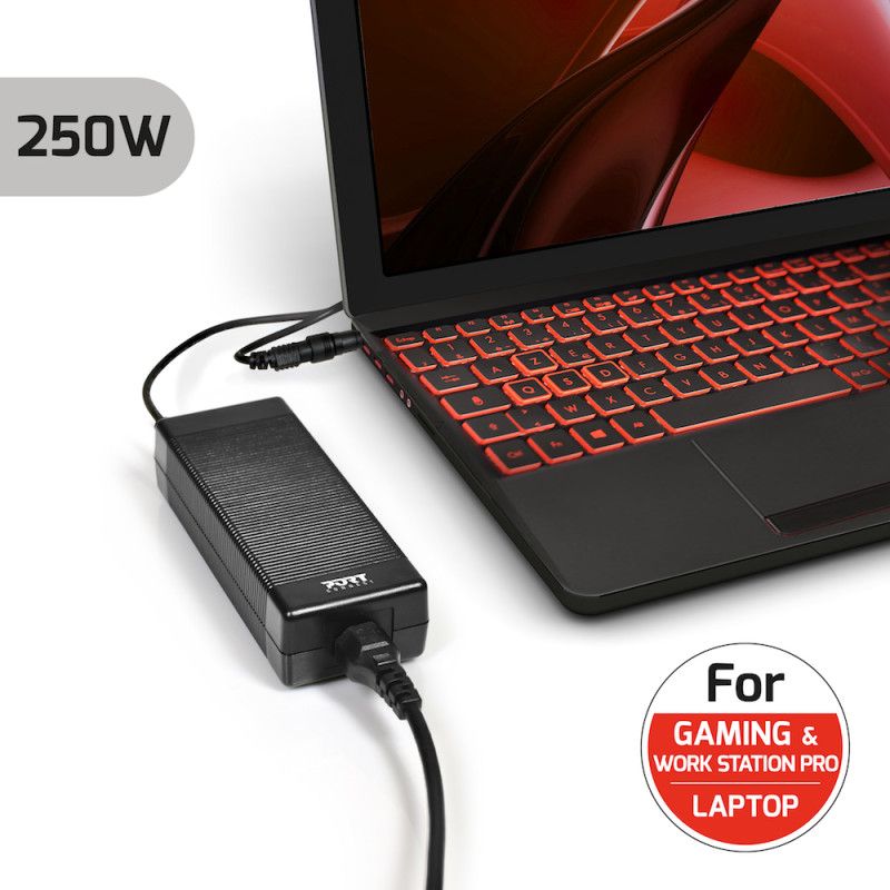 Port Designs 904001 20V / 12,5A 250W univerzális hálózati notebook töltő