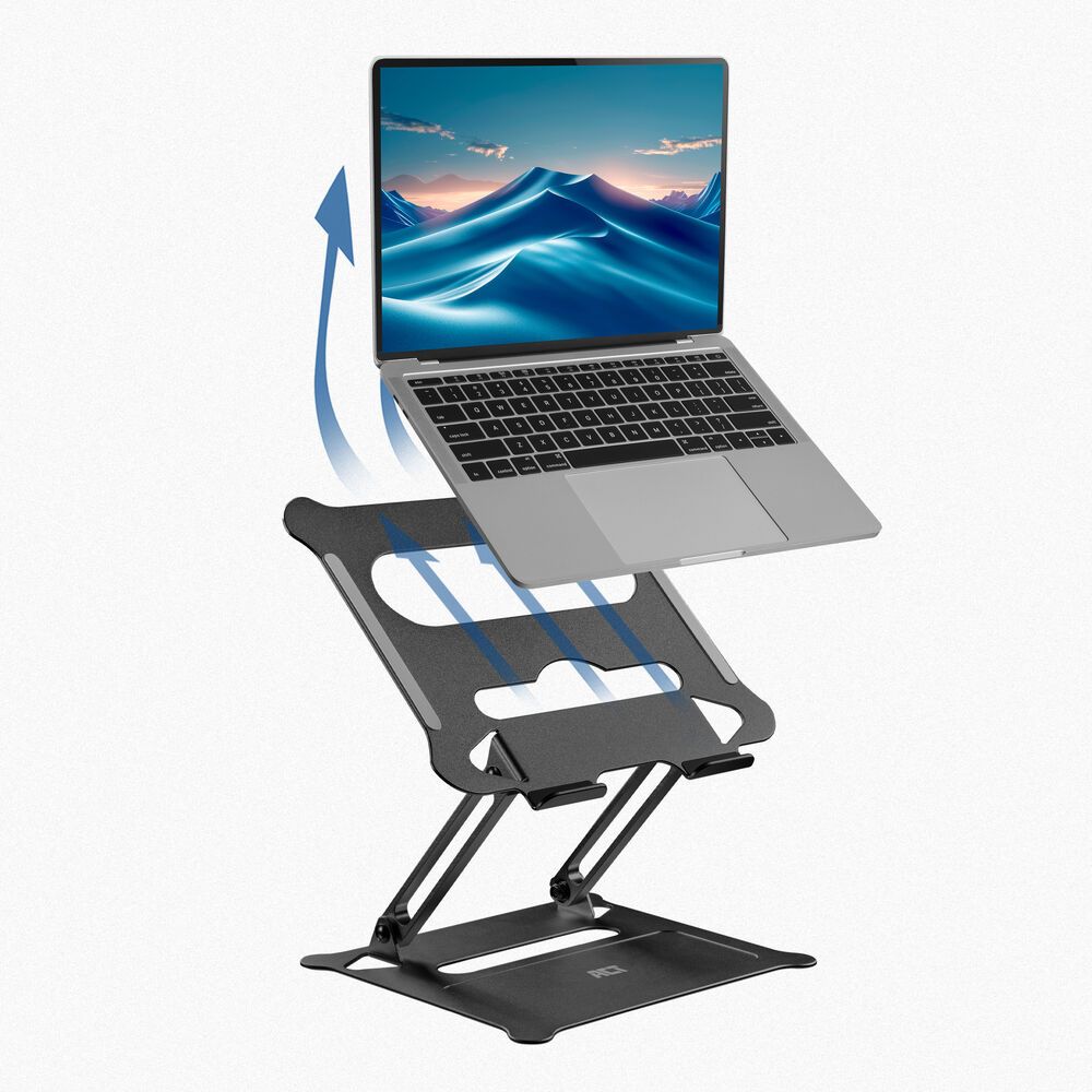 ACT AC8140 Összecsukható alumínium laptop állvány fokozatmentes magasságállítással