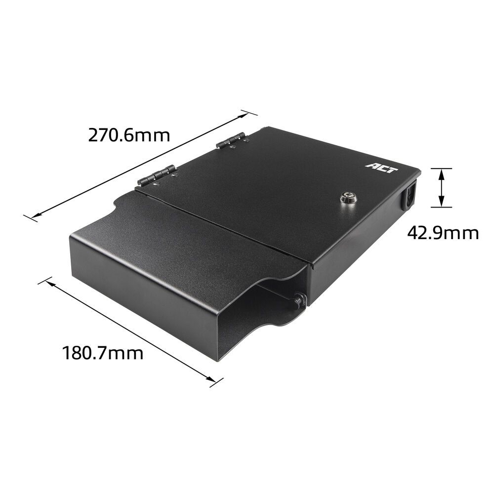 ACT Fiber patch box for Pre-terminated and MTP/MPO adapters 1 slot