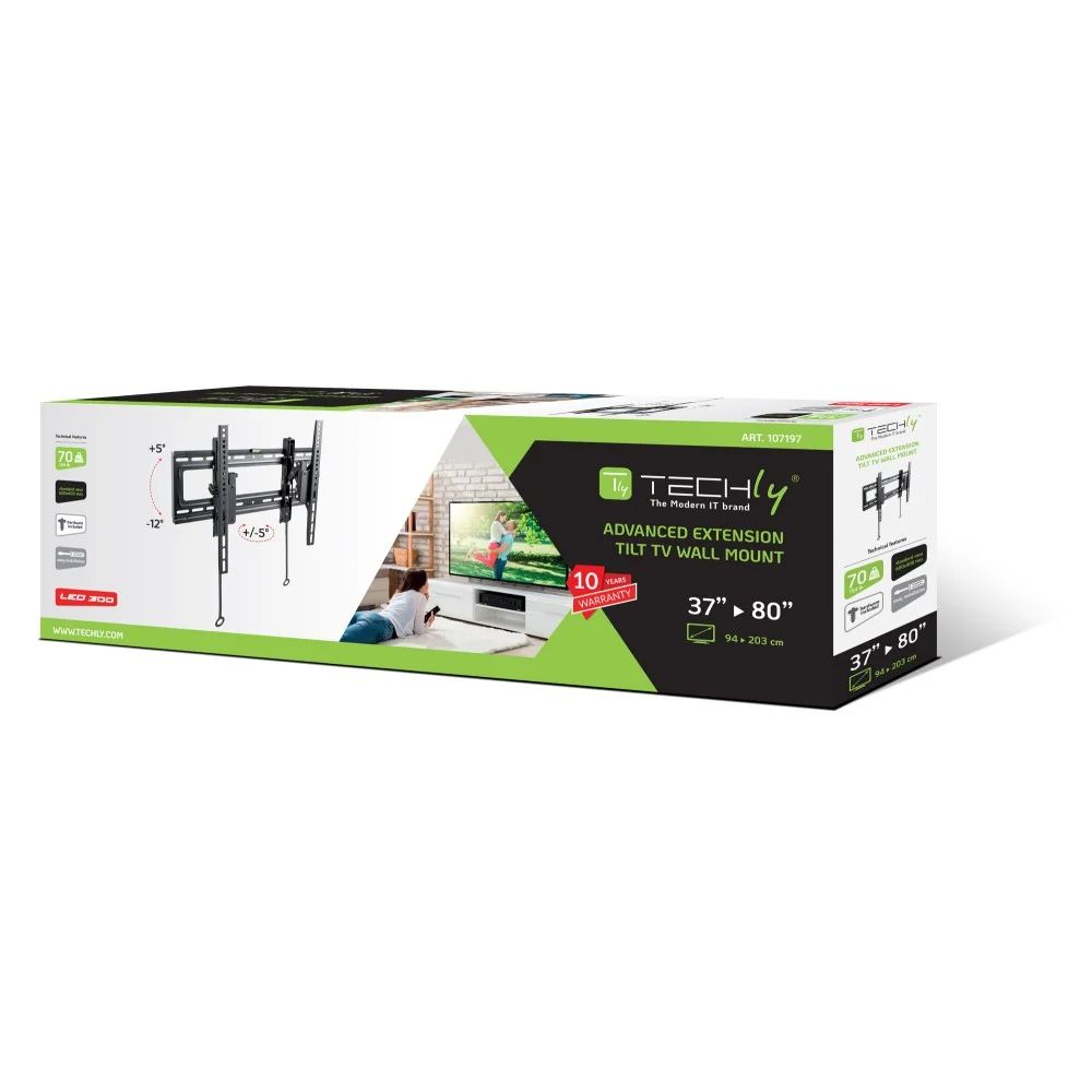 TECHLY  Advanced Extension Tilt TV Wall Mount 37