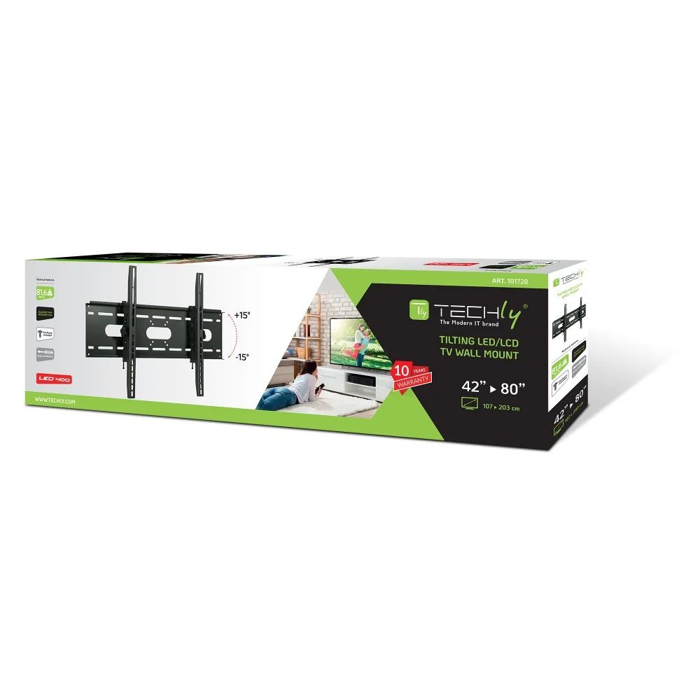 TECHLY  Tilting Wall Mount 42