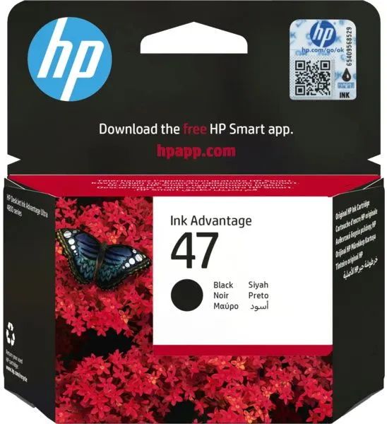 HP 6ZD21AE (47) Black tintapatron