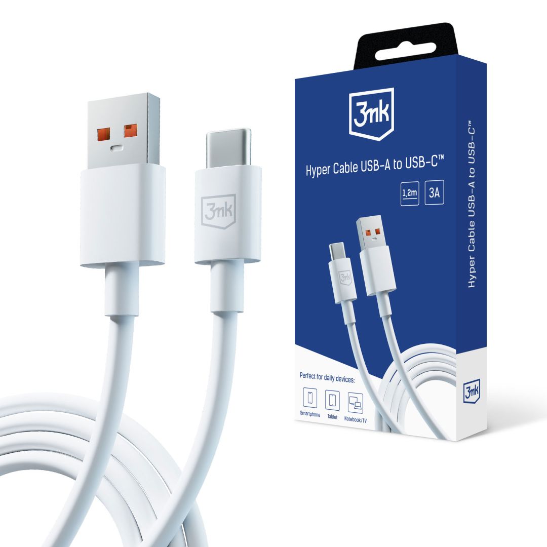 3mk Hyper A - C Cable 1.2m White