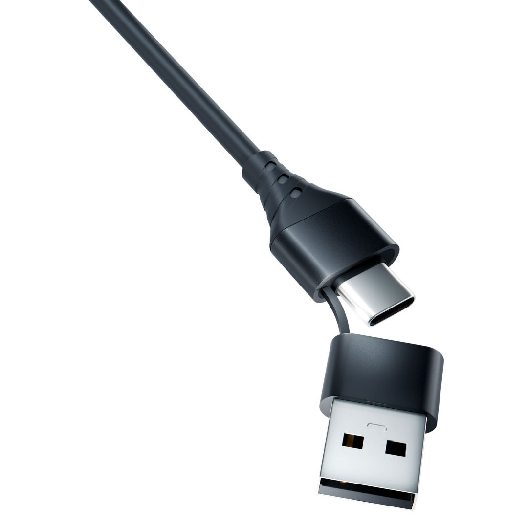 3mk Hyper 3in1 A/C - C/Micro/Lightning 1,5m Black