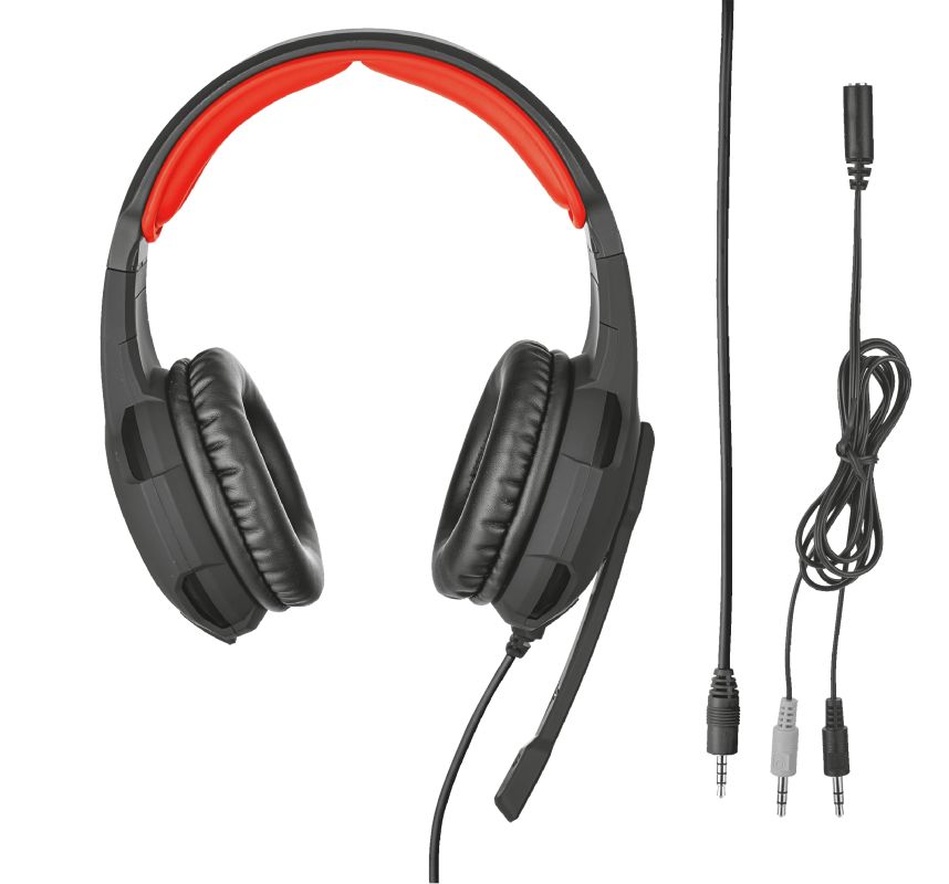 Trust GXT 784 2-in-1 Gaming Set with Headset & Mouse Black/Red