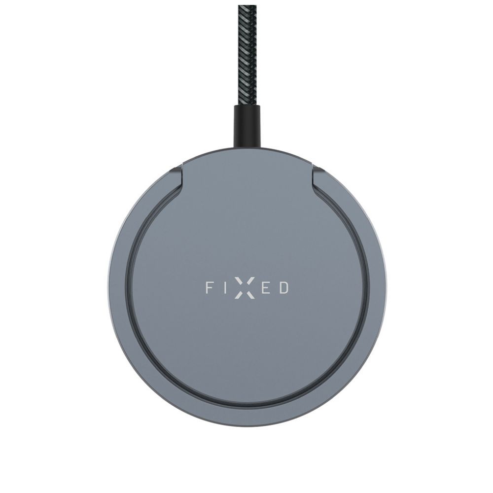 FIXED MagPad Qi2 vezeték nélküli töltő, MagSafe támogatás szürke